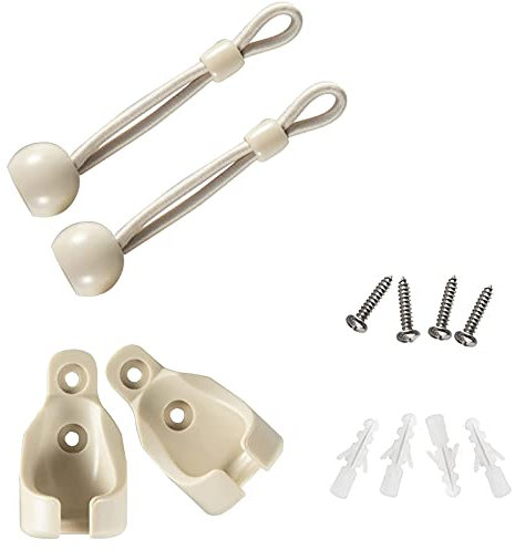 Lihopefe Kit di componenti per ombreggiatura solare e copertura terminale, resistente alle intemperie, adatto per tende a rullo Coolaroo per esterni, tende da esterno e tende a rullo