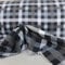 TOLKO 50cm Baumwollstoffe Meterware | karierter Flanell Winter Stoff Schottenkaro | Bekleidung Holzfällerhemd Schlafanzug Vorhang | Weich warm angerauht 150cm breit zum Nähen/Dekorieren (Schwarz Weiß)