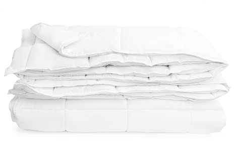 Bettdecke 155x220 cm Ganzjahresdecke Ökotex 100 Mikrofaser Waschbar weißer Bettdecke