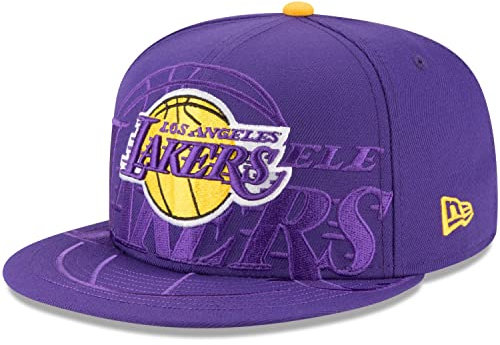 New Era 59Fifty - Cappellino aderente con logo SPILL NBA Teams, Los Angeles Lakers, 60