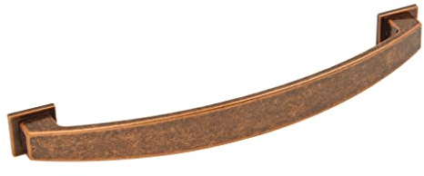 Solmer LTD Hafele Augusta Cup Bow Knob Handles Antique Copper Kitchen Furniture Cabinet (Bow 128mm)