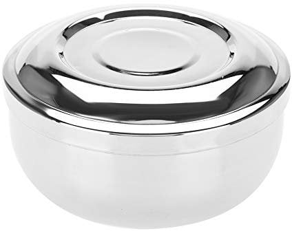 Stainless Steel Shaving Bowl with Lid, Shaving Mug Cup Men's Barber Soap Bowl Face Cleaning Tool, Bowl for Whipping Up Foam, Suitable for Any Shaving Soap, Shaving Bowl, 10.5 Cm in Diameter