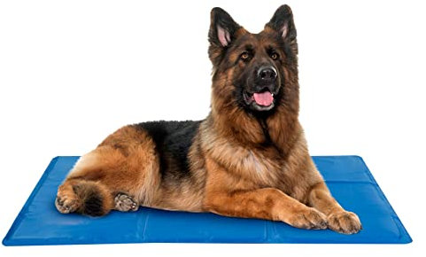Hunde Kühlmatte 60 x 80 cm - Kühldecke Hund mit ungiftigem Gel selbstkühlend | Kühlmatte für Hunde oder Katzen | Hundebett Cooling mat Dog hundedecke kühlend | Erleichterung an heißen Tagen (XL)