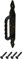 BRESKO Torgriff 290 mm schwarz Türgriff Dekorativ Griff Schmiedeeisen Türklinke Türbeschlag Torbeschlag Scheunentor inkl Schrauben (Durchgehend)