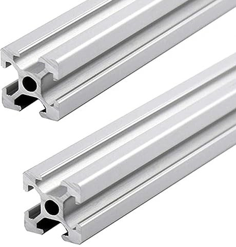 BEVDICNC 2020 800mm Aluminium Extrusion Profil T Typ 2 Stück Silber Europäischer Standard Eloxierte Linearschiene Aluminiumprofilextrusion für DIY 3D-Drucker und CNC-Maschinen