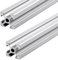 BEVDICNC 2020 800mm Aluminium Extrusion Profil T Typ 2 Stück Silber Europäischer Standard Eloxierte Linearschiene Aluminiumprofilextrusion für DIY 3D-Drucker und CNC-Maschinen