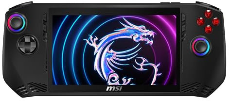 MSI Claw A1M-239IT, Console Gaming, 7 FHD 120Hz 100%sRGB, Intel Ultra 7 155H, Intel Arc, 512GB SSD PCIe4, 16GB RAM LPDDR5 6400MHz, WiFi 7, 6 Cell 53Whr, Win 11 Home [Garanzia ITA] Con Custodia, Nero