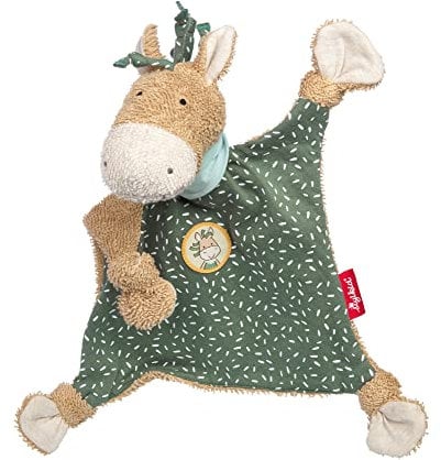 sigikid 39825 Schnuffeltuch Tiercharakter Pony, grün/beige
