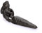 SUMTree Cast Iron Door Wedge Door Stop, Decorative Door Stoppers Wedge, Rabbit Carrot, 13 * 3.5 * 5.5cm, Dark Brown