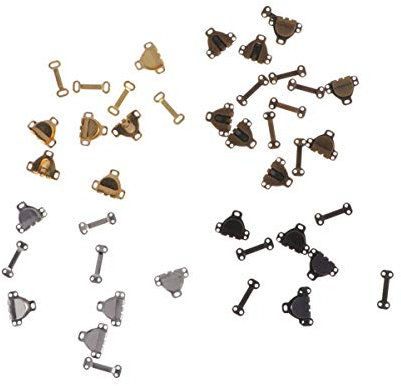 60 Sätze Rockhaken und Ösenverschlüsse Nähhaken Kleiderhaken aus Metall Rockverschlüsse s Haken kleiderhaken zum kleben Knopf Druckknöpfe ersetzen anschließen Werkzeug Hosenhaken