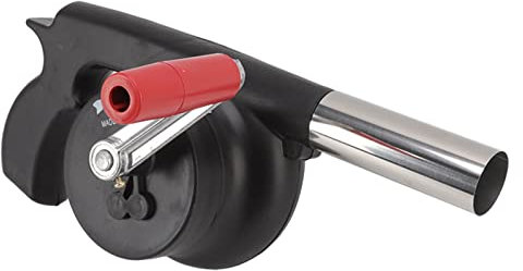 HEEPDD Handkurbel BBQ Gebläse, Handkurbel Ventilator Luftgebläse Grill Picknick Camping Kocher Zubehör für Grill Feuer Balg Handkurbel Werkzeug Outdoor Kochen BBQ Ventilator Luftgebläse Barbecue Luft