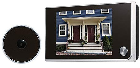 CHOOYO Fotocamera digitale per porta con schermo LCD a colori da 3,5 pollici Visore di spioncino da 120 gradi Visore per occhi della porta (batterie non incluse)