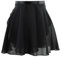 Nivofu Ballett Wickelrock Damen, Kurz Ballettrock Wickelrock Chiffon, Verstellbare Taille Krawatten, für Mädchen Damen (DE/NL/SE/PL, Alphanumerisch, S, Regular, Regular, Schwarz)