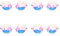 Yangyou 4X Kaleidoskop Rave Festival Sonnenbrille Beugte Linse-Transparent