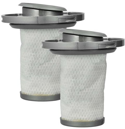 vhbw 2x Trennfilter kompatibel mit Rowenta RH6877, RH6848, RH6839, RH6838 Staubsauger - Ersatz-Filter, Abwaschbar Grau Weiß
