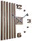 FLEXISTYLE 3D Wanduhren DIY Holz Eiche Lamellen große Wanduhr 60 cm 3D Wanduhr Modern Design EKO Wanduhren Wandtattoo Dekoration Uhren für Büro Wohnzimmer Schlafzimmer (Braun, Schwarze Zeiger)