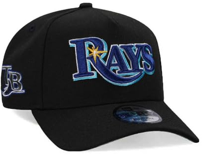 New Era Tampa Bay Rays Black Classic Edition 9Forty A Frame Snapback Cap