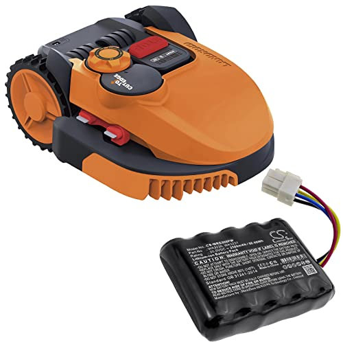 2500mAh / 50.00Wh Ersatzakku kompatibel mit Worx Landroid S 390m2, Landroid S Basic, Landroid S300, Landroid S300 2018, Landroid S300i, Landroid S450i, Landroid S450i 2018, Landroid S500i, Landroid
