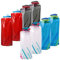 8 Stück Faltbare Trinkflasche mit Karabiner,Trinkflasche Faltbar 700ml,Faltbare Wasserflasche Festival,Trink-Tüte mit Karabiner,Wiederverwendbare Trinkflasche für Wandern, Reisen, Abenteuer, Fitness