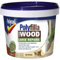 AMK® Polycell Polyfilla Wood Filler Large Repairs 750g (2x 375g) Natural Tub Fills Deep Holes Single Application Needed Rotten Wooden Materials Exterior and Interior Use Quick Dry