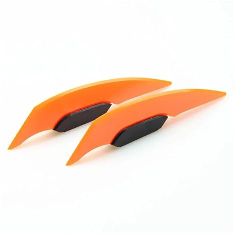 XNASU Upgrade Für KTM 950SM 950 SM Frontverkleidung Feste Flügelplatte Seitenflügel Spoiler Dynamischer Flügel Dekorativer Aufkleber(Orange)