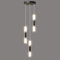 ZYBWL Modernes Schwarz pendelleuchte 3 flammig LED Mini Esszimmerlampe Leuchte Küche Wohnzimmer Schlafzimmer Nachttisch Bar SchwarzGold Kleine Hängelampe Höhenverstellbar