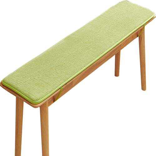 Sitzauflage Für Bank Outdoor Innen, Bankauflage Bankkissen Stuhlkissen, Waschbar Abnehmbarem Sitzpolster Gartenstuhl, Sitzauflage Bank Für Garten Terrasse Schaukel Bürostuhl,Grün,35*180cm