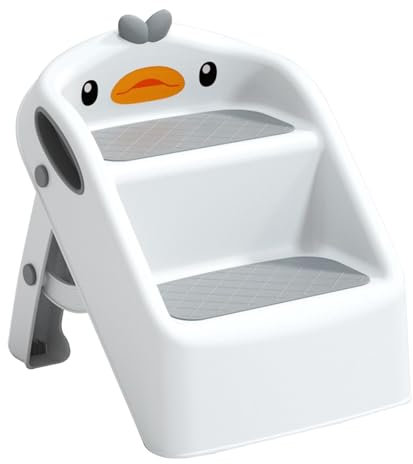 Kids Step Stool, Non-Slip Folding Step Stool for, Portable Child Step Stool for Bathroom and Kitchen Use, Ideal for Safe Access in High Places,Portable Kids Step Stool, Non Slip Folding