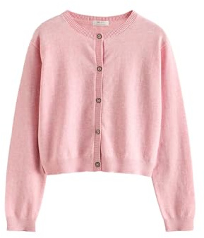 NEXT Ragazza Cardigan con Bottoni Rosa 12 Anni