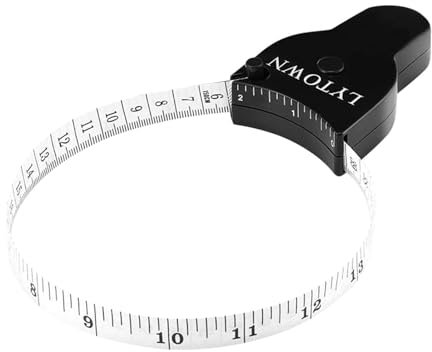 Metro a nastro retrattile – Utilizzare un righello morbido, nastro flessibile | Scale Metric Imperial Body Strumento di misurazione per braccia petto vita addominale, cuciture sartoriali taglia