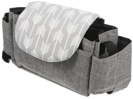 TEMPNAP Kinderwagen mit Fächern und Handyfach aus Polyester Einfach zu Bedienen Organizer Tasche für Junge Eltern Beim Outdoor Spaziergang