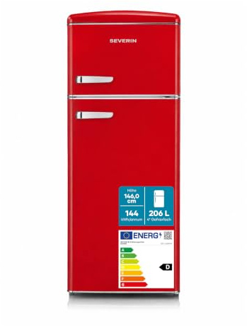 Severin RKG 8944 - Frigorifero/congelatore a doppia porta retrò
