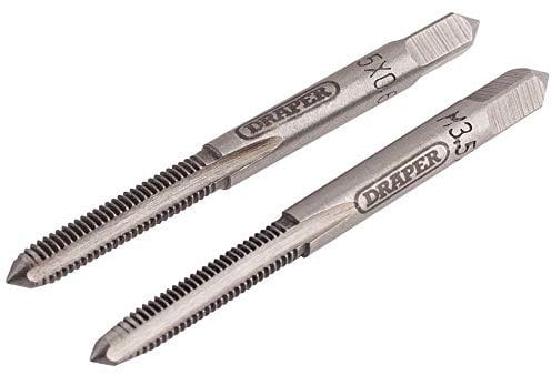 Draper 83796 3.5mm Coarse Hand Taps Taper and Plug , Blue