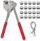 QLOUNI Sealing Pliers Set Security Lead Seal for Lead Diameter 10mm (1x Sealing Pliers + 20 x Seals + 20 x Seal Wires)