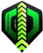 THOR-DARTS extra Strong Darts Flights HD-280 Green Blue Black 150 Micron Flys extra Lange haltbar (12)