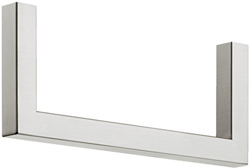Moderne Wandgarderobe Paneel & Flur - H7005 Garderobenbügel Edelstahl Garderobenstange U-Form | Länge 300 mm | Kleiderbügelhalter für Fachboden-Montage | MADE IN GERMANY | 1 Stück - Garderoben-Halter