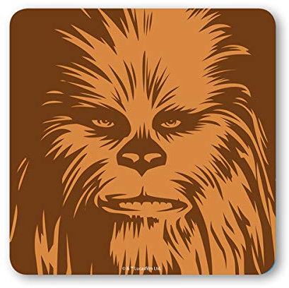 Star Wars Coaster Chewbacca Case (6) Half Moon Bicchieri Boccali