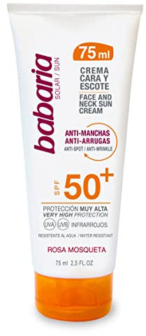 Crema Facial Solar Antimanchas Rosa Mosqueta F-50-75 Ml
