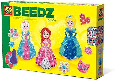 SES 6269 Beedz – Bügelperlenset Diamant Prinzessinnen, Diverse Farben