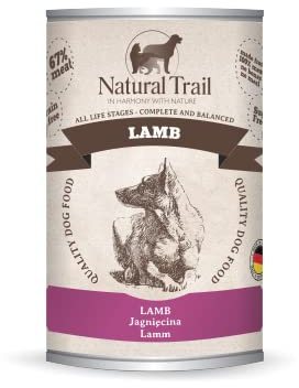 Natural Trail® LAMM Monoprotein Nassfutter Getreidefrei Hund Single Protein