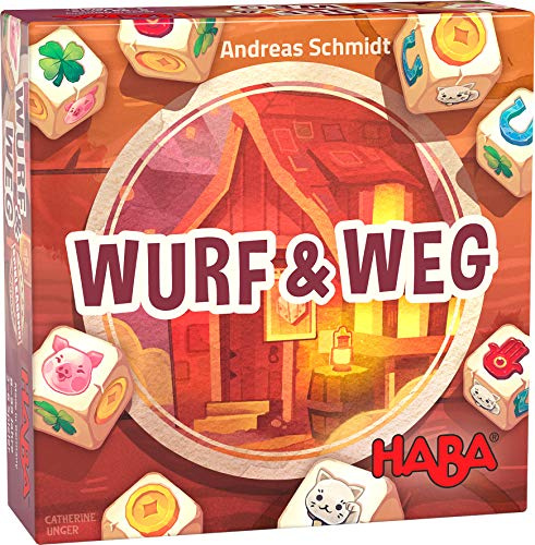 HABA 305292 Lucky Dice- A lively dice game for 2 to 6 players ages 8 years and up.- English instructions (Made in Germany)