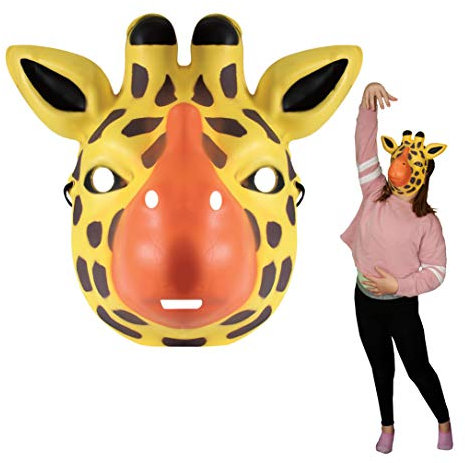 Deluxebase Wild Faces - Giraffe Sichere Schaumtiermasken für Kinder