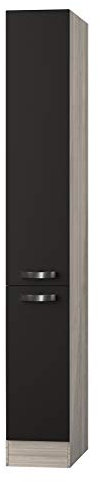 OPTIFIT Kult Maxi Apothekerschrank, Hochhschrank mit Apothekerauszug »Faro«, grau anthrazit, Breite 30 cm, HFZ306-9+KUFR