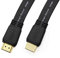 121AV Ultra HD HDMI 2.0 Cable, Gold Plated, Black Flat Male to Male (20M)
