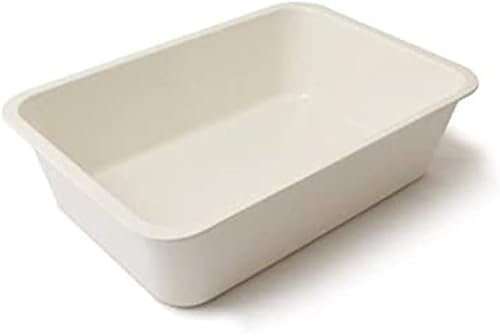 Vaschetta Rettangolare in Pura Melamina Ø cm35x25x8 Bianco Made in Italy