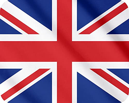 Union Jack Flag - Glass Worktop Saver/Protector - by Pearl Glass (50 x 40cm Large)