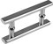 WYZDCP Stainless Steel Bathroom Glass Door Handles Sets Hole Center Spacing 145/440mm Sliding Doors Pull Handle for Office Hotel Shower Door Knobs (Size : 145mm)