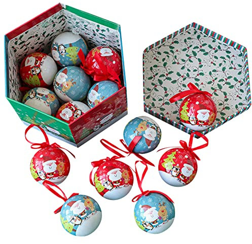 Reheyre 14 palline di Natale ornamenti con cordino, in polistirolo infrangibile e polistirolo per feste di Natale, feste di Natale, decorazioni per albero di Natale, regalo 5