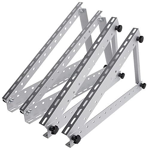 2 supports en aluminium inclinés pour panneau solaire jusquà 150 W [revolt]