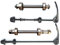 1 Satz Fahrrad Schnellspanner Fahrrad Achsen Set, Fahrrad-Schnellspanner-Set, Vorderrad und Hinterrad Hohlachse mit 2 Kugellagern für Rennrad MTB für 20, 22, 24, 26, 28 Zoll Fahrradachsen